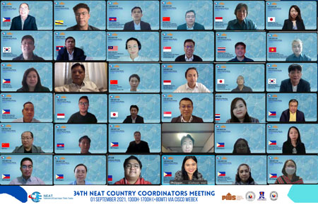 NEAT 34nd Country Coordinators Meeting (CCM)  in Jakarta, Indonesia (online) held